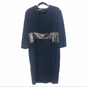 Anne Klein Dress with Leather Waist, size 14